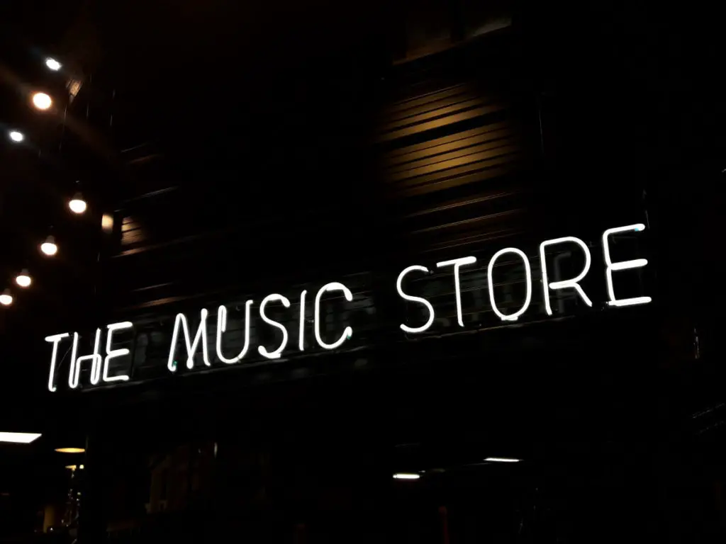 Music Store Neon Sign